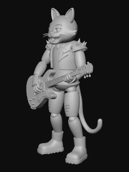 3D model for Neon Rock Cat