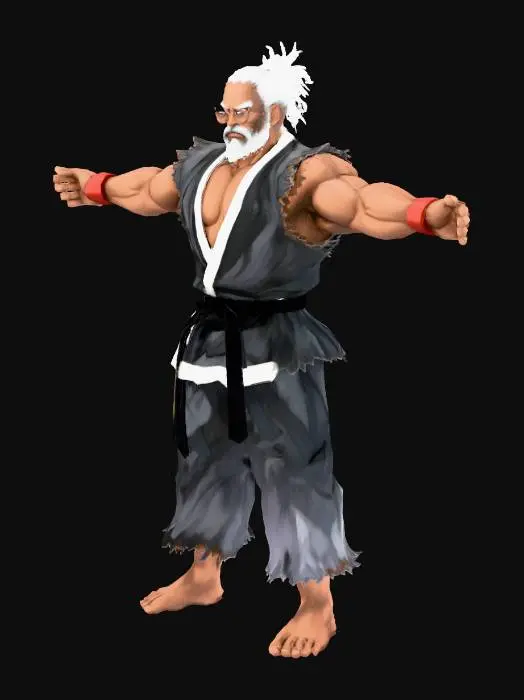 3D model for Karate Master Spirit