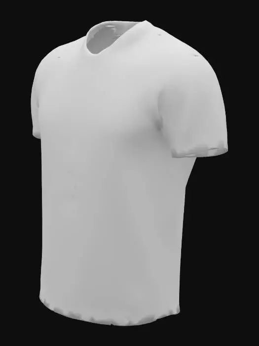 3D model for Generate a detailed product description for a premium Georgian-inspired men's organic cotton T-shirt, highlighting its high-quality craftsmanship, including 100% GOTS-certified soft cotton, reinforced double-stitched seams, subtle traditional embroidery (e.g., Kakheti motif), a satin label with hand-printed logo, breathable fit, and eco-friendly packaging—ideal for men seeking timeless, durable, and ethically made wardrobe essentials.