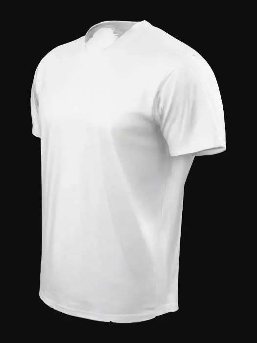 3D model for Generate a detailed product description for a premium Georgian-inspired men's organic cotton T-shirt, highlighting its high-quality craftsmanship, including 100% GOTS-certified soft cotton, reinforced double-stitched seams, subtle traditional embroidery (e.g., Kakheti motif), a satin label with hand-printed logo, breathable fit, and eco-friendly packaging—ideal for men seeking timeless, durable, and ethically made wardrobe essentials.