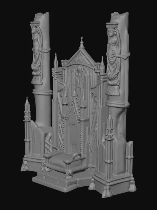 3D model for Gothic Throne of the Dark Cathedral