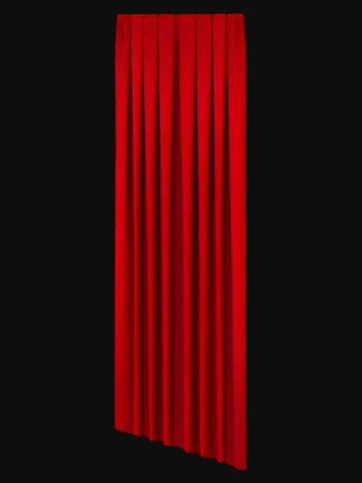 3D model for Kırmızı şık perde