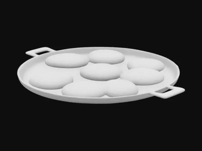 3D model for Grilled Arepas on a Griddle