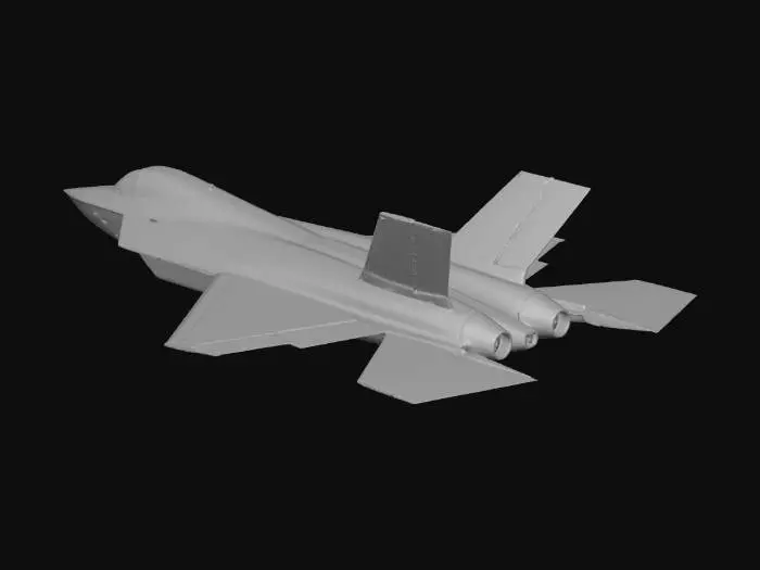 3D model for KAAN WARPLANE