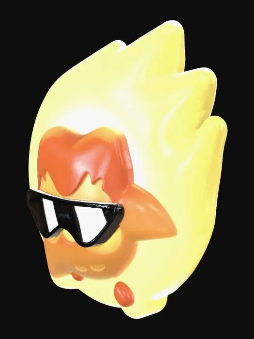 3D model for Blazing Hero