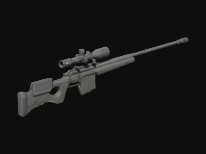 3D model for Sniper rifle