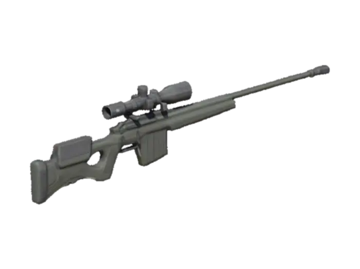 Sniper rifle - Guns 3D model, vytvořený pomocí AI