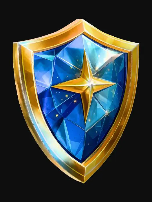 3D model for Golden Star Shield