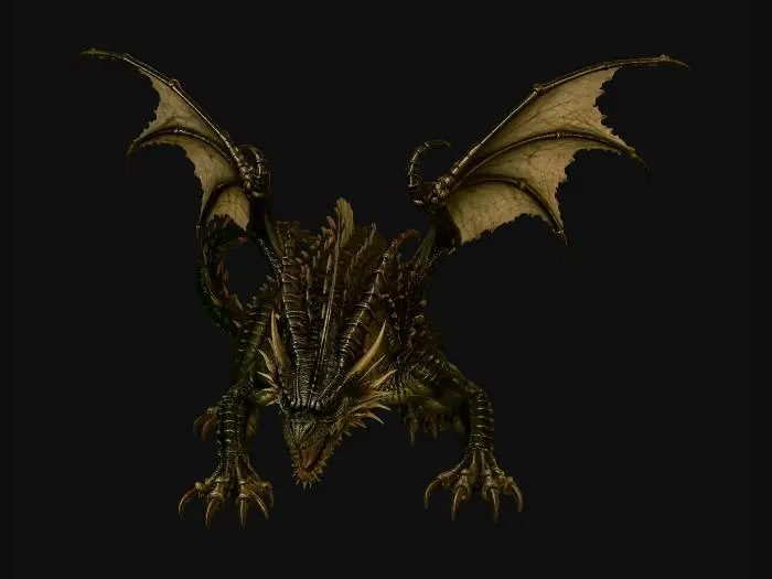 3D model for Bronze Scale Dragon