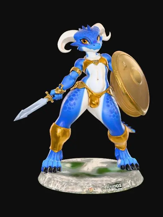 3D model for Kobold Warrior Prince