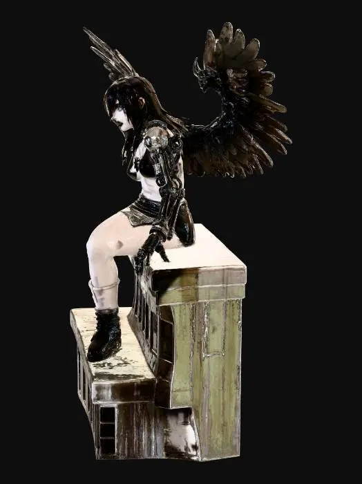 3D model for Cyborg Raven Skyline