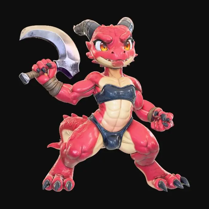 3D model for Crimson Guardian