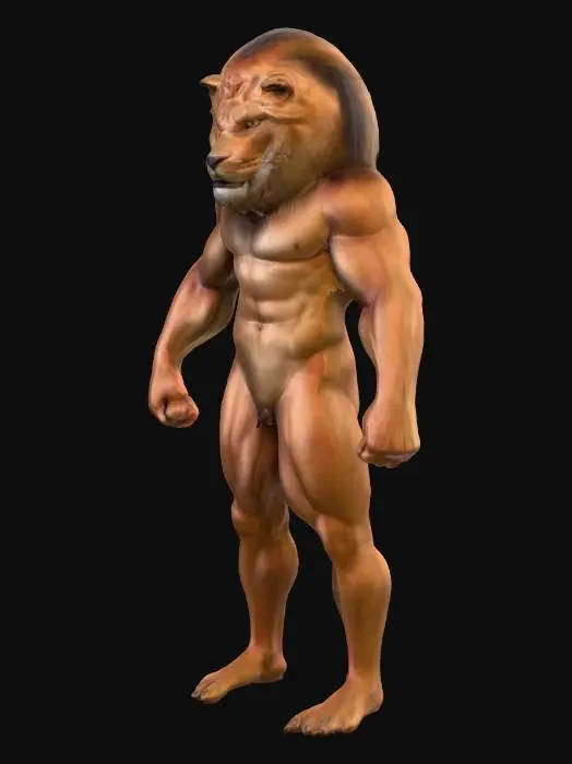 3D model for TAILLESS HALF HUMAN HALF LION