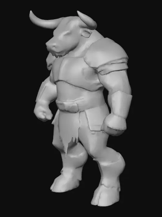3D model for Tailless Minotaur Guardian