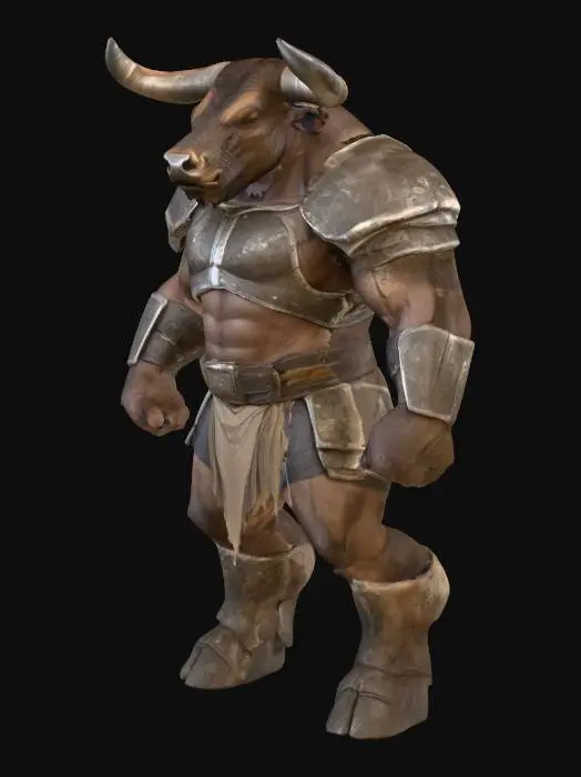 3D model for Tailless Minotaur Guardian