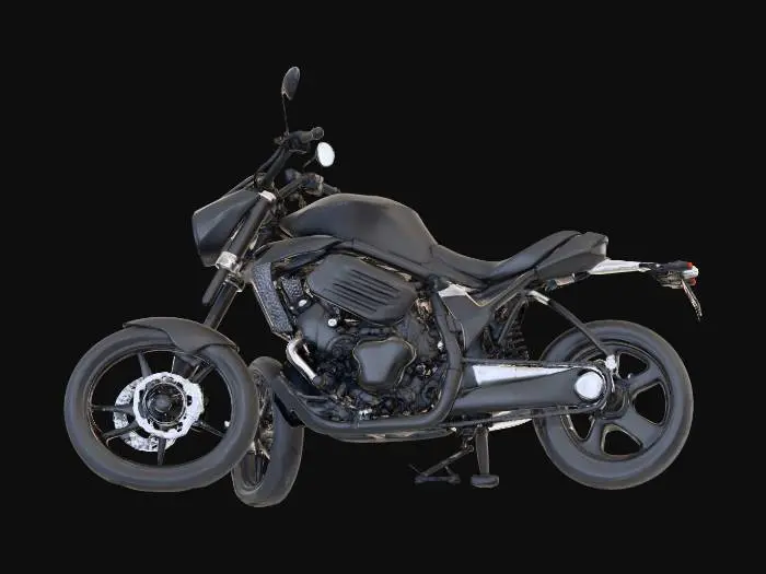3D model for Create a high-quality, realistic 3D sport/cruiser motorcycle suitable for games, cinematic renders, product visualization, and VR/AR projects.
The motorcycle should blend modern sport bike aggression with classic cruiser elegance, resulting in a muscular, powerful, and premium-looking vehicle. The design must be inspired by real-world motorcycles while remaining original and brand-free.