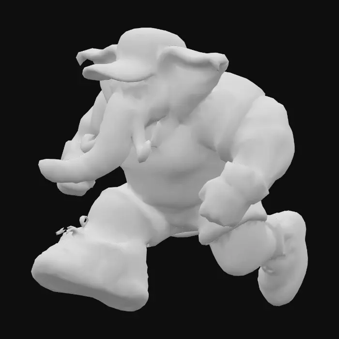 3D model for Elephant Charge