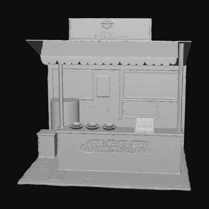 3D model for Pho Paper Stall Model