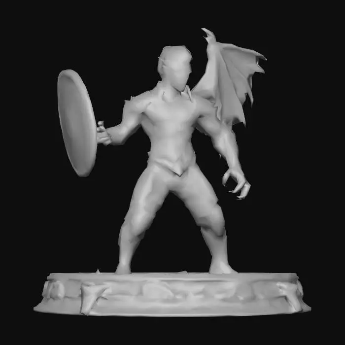 3D model for Dragonborn Warrior