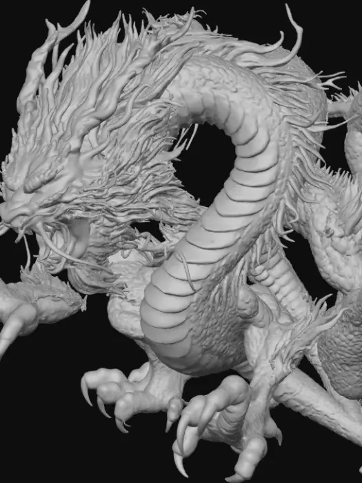 3D model for Mystical Azure Dragon