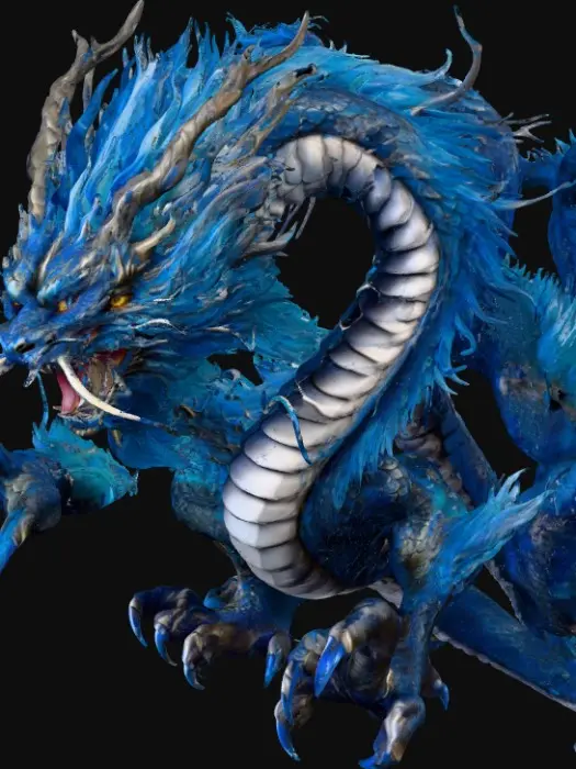3D model for Mystical Azure Dragon