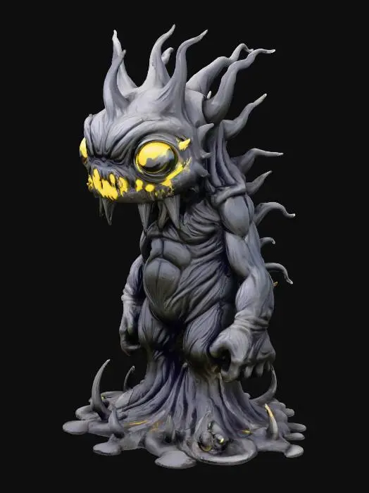 3D model for MUCK MONSTER, black tar monster