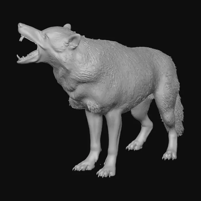 3D model for werewolf howling