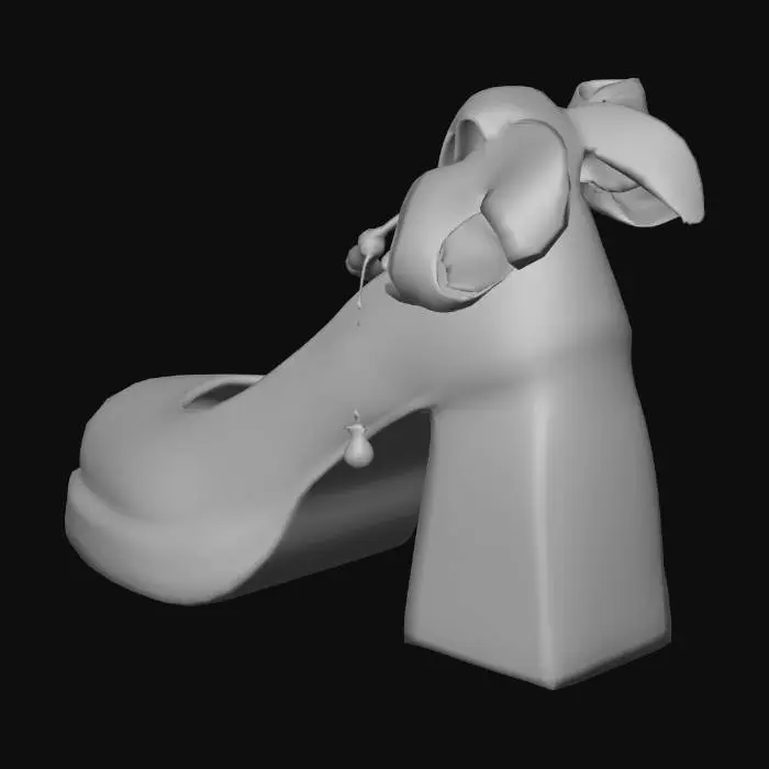 3D model for Black Elegance Heels