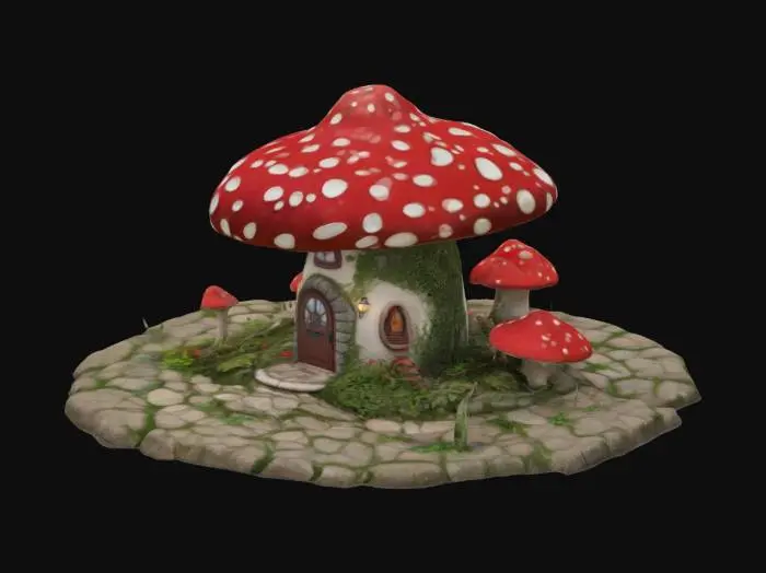 3D model for Mushroom Cottage