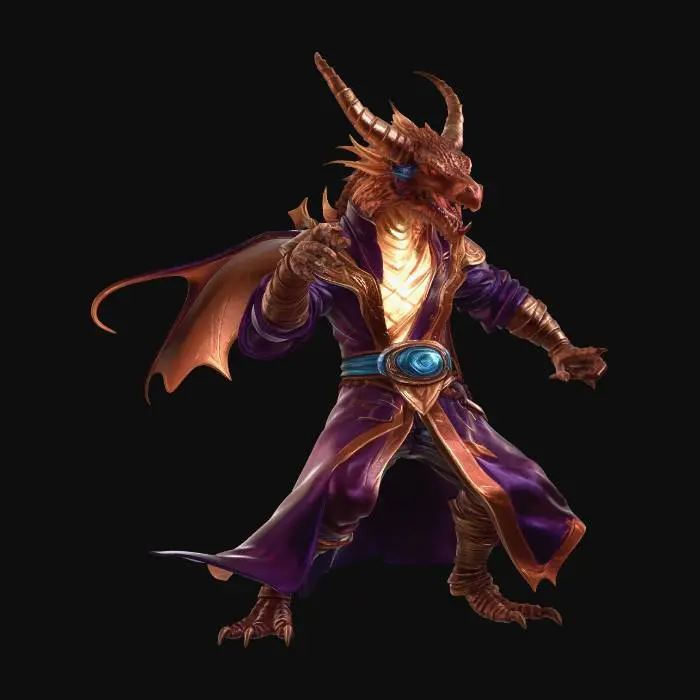 3D model for Stormbound Dragon Archmage
