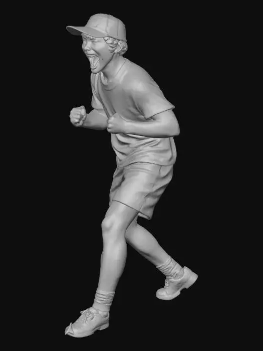 3D model for 头不和手表需要更加细节一些,雕刻效果,写实人物,细节丰富。3D渲染铜像效果,全身像一定要全身像