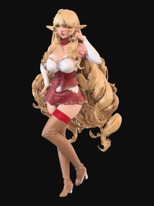 3D model for Elinalise Dragonroad Mushoku Tensei  Isekai Ittara Honki Dasu