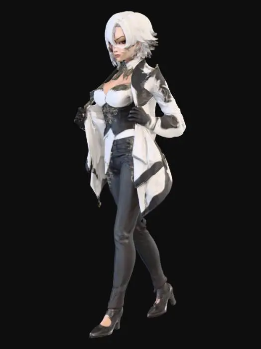 3D model for Arlecchino Genshin Impact