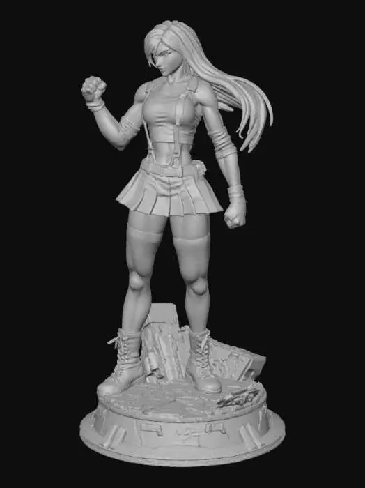 3D model for Warrior Elegance Final Fantasy VII Tifa Lockhart
