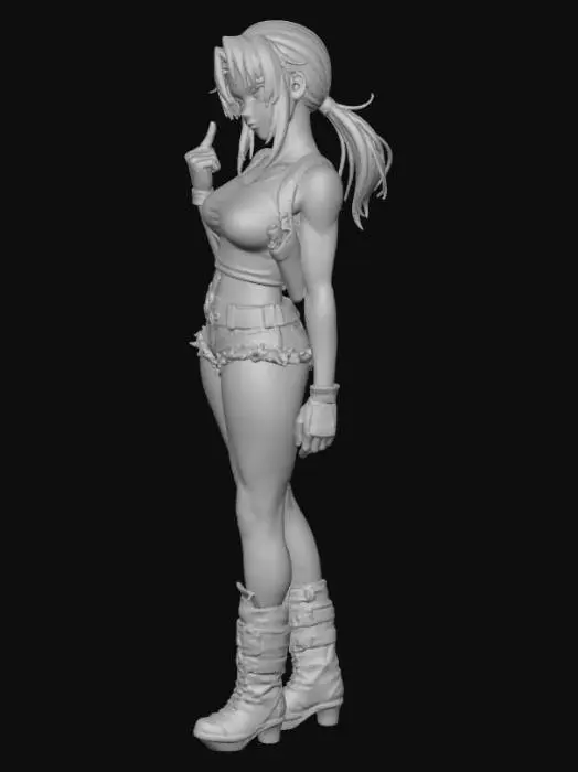 3D model for Rebellious Warrior