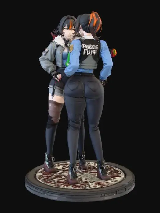 3D model for Jane Doe & Zhu Yuan (Zenless Zone Zero)