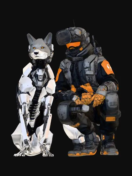 3D model for The Warhound and the Rider