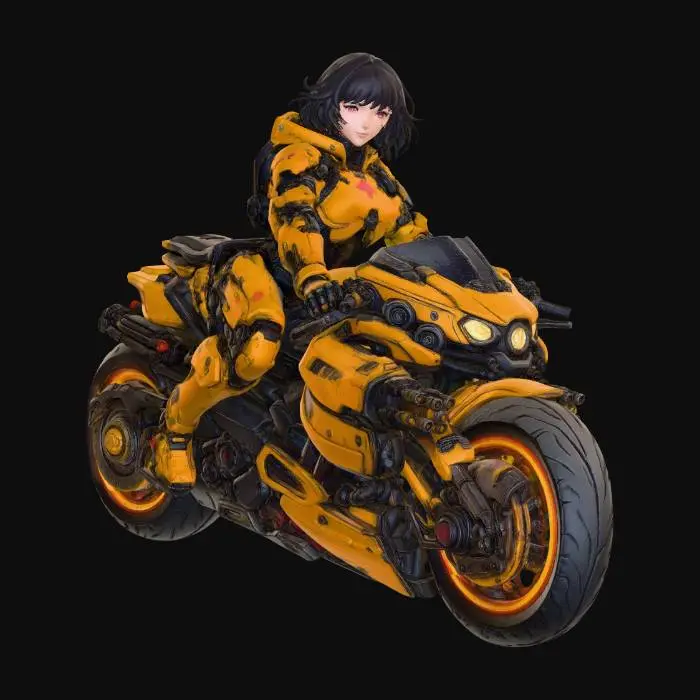 3D model for Golden Thunder Rider