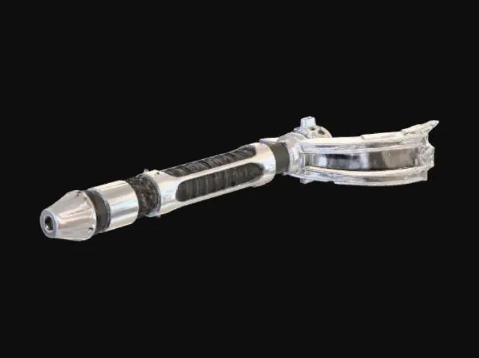 3D model for Curved Blade Lightsaber Hilt