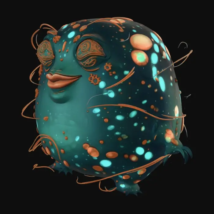 3D model for Neon Orbit Blob