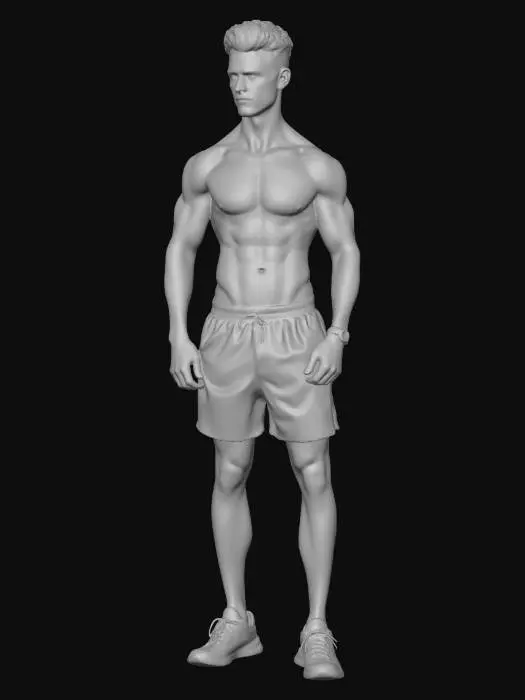 3D model for avatar color model ideal body shape