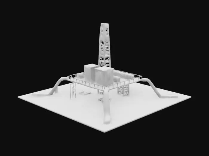 3D model for Oil Rig Model