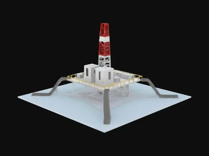3D model for Oil Rig Model