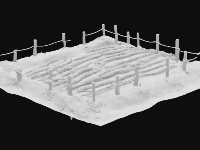 3D model for An empty garden plot
