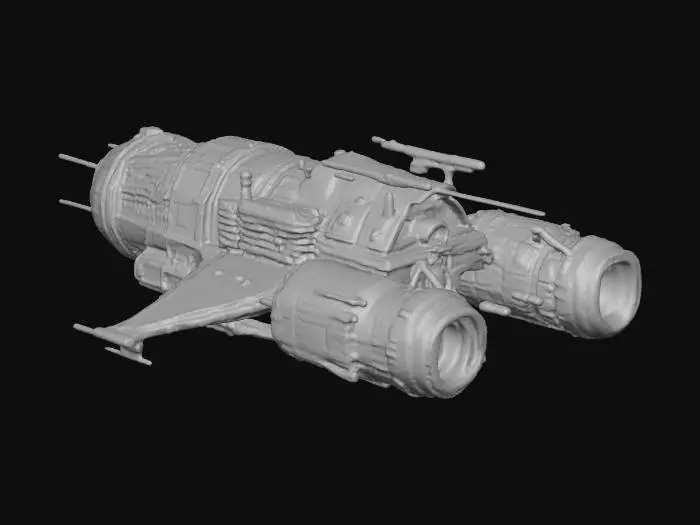 3D model for Neon Starship Racing