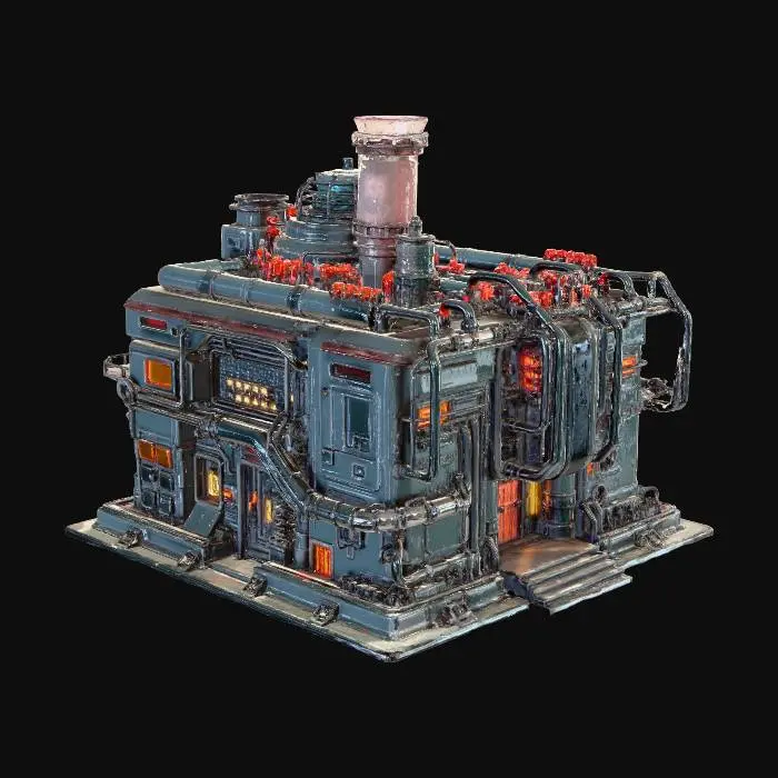 3D model for Futuristic Power Plant