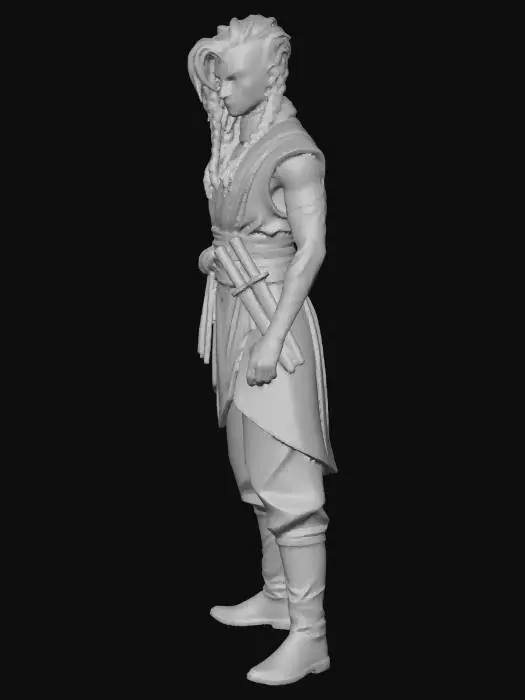 3D model for Warrior in Shadows