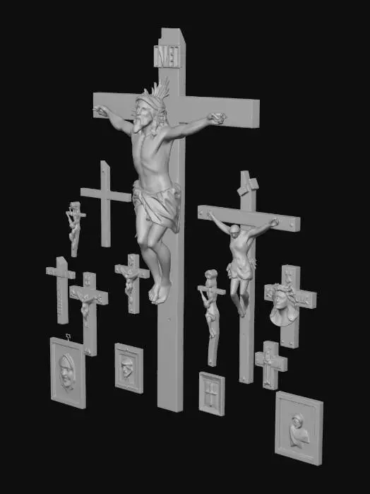 3D model for Crucifix Collection on Wall