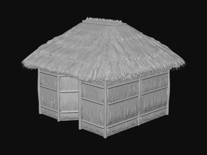 3D model for Thatched Hut
