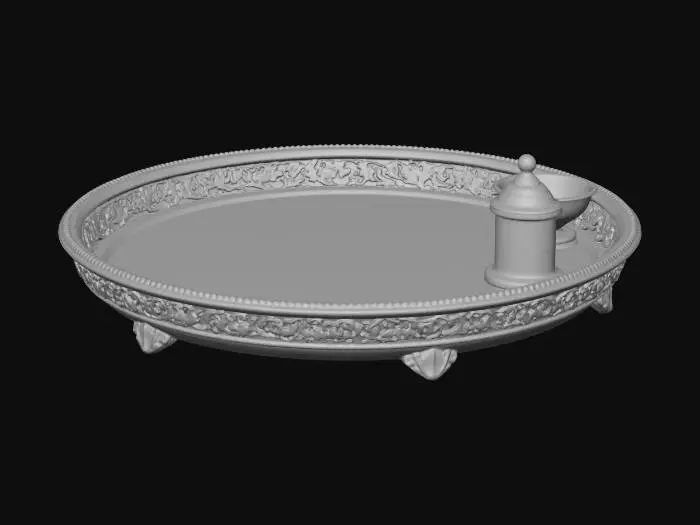 3D model for Ornate Golden Tray